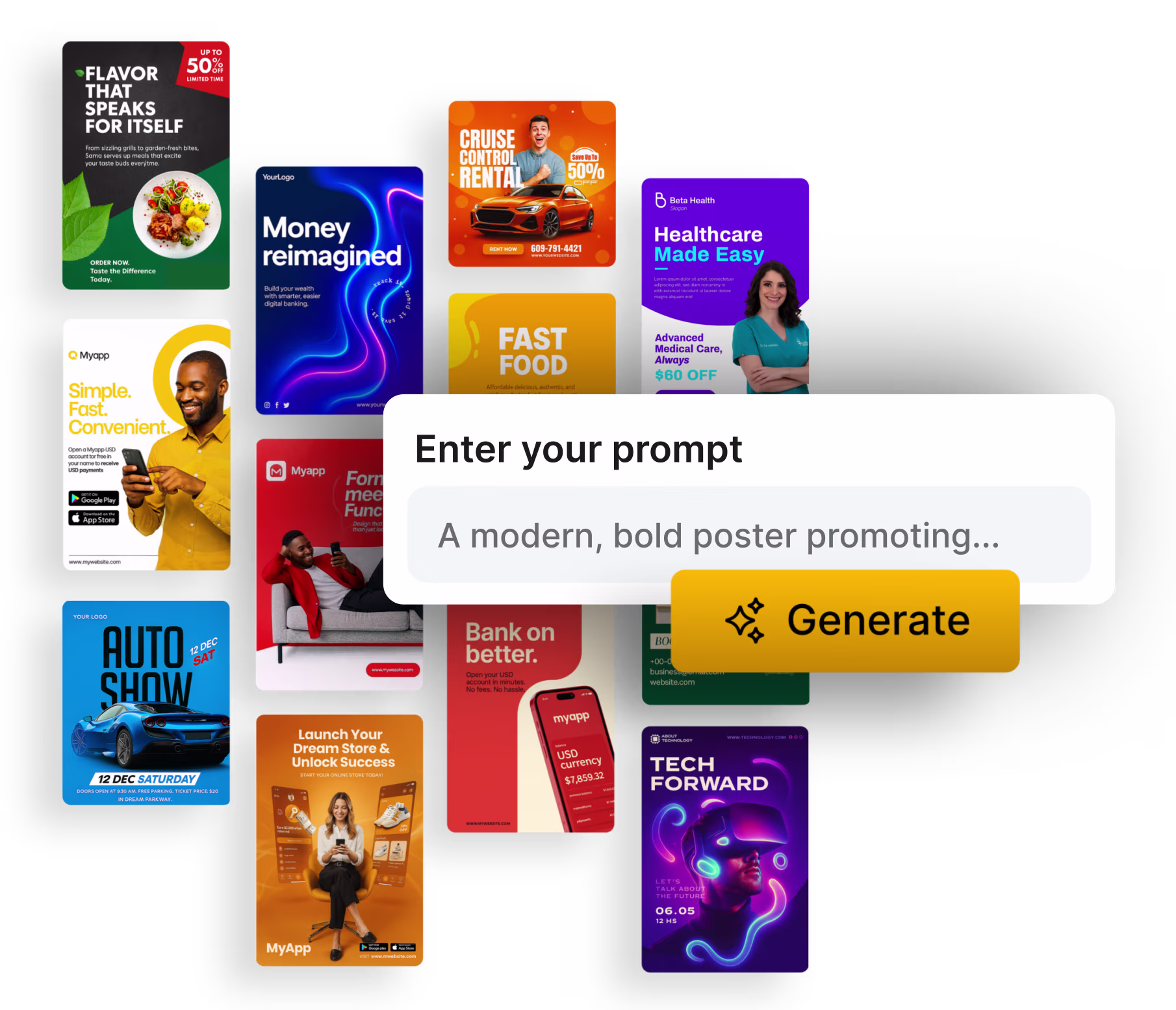 AI posters generation